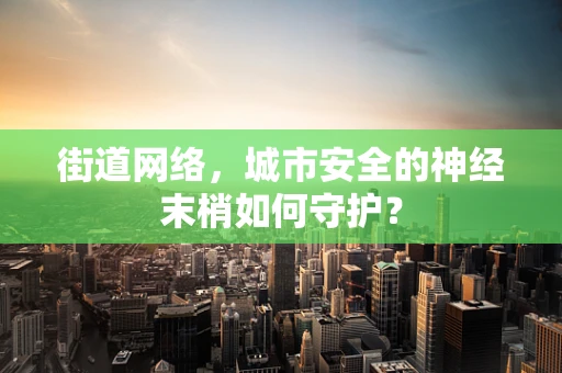 街道网络，城市安全的神经末梢如何守护？