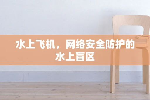 水上飞机，网络安全防护的水上盲区