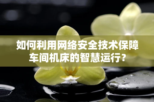 如何利用网络安全技术保障车间机床的智慧运行？
