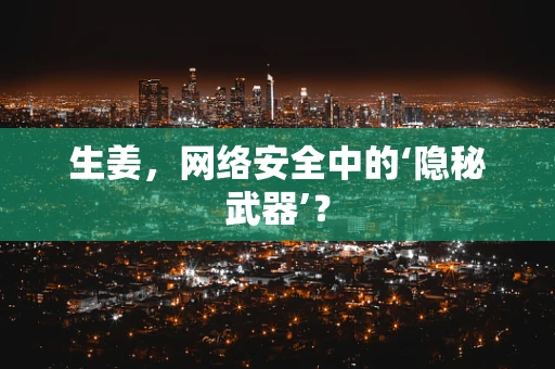 生姜，网络安全中的‘隐秘武器’？