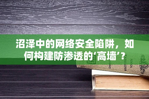 沼泽中的网络安全陷阱，如何构建防渗透的‘高墙’？
