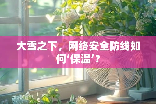 大雪之下，网络安全防线如何‘保温’？