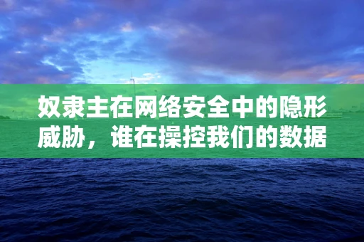 奴隶主在网络安全中的隐形威胁，谁在操控我们的数据？