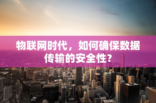物联网时代，如何确保数据传输的安全性？