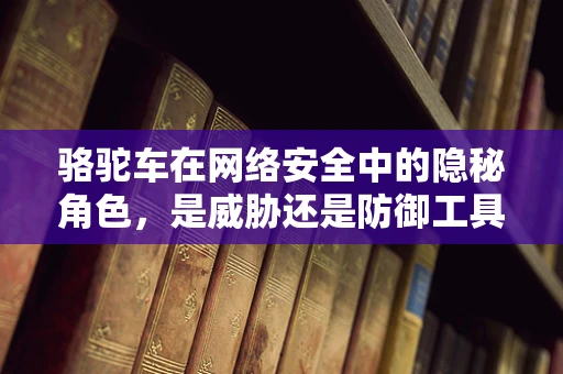 骆驼车在网络安全中的隐秘角色，是威胁还是防御工具？