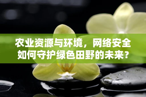 农业资源与环境，网络安全如何守护绿色田野的未来？