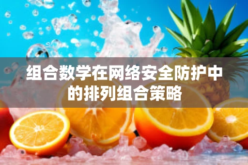 组合数学在网络安全防护中的排列组合策略