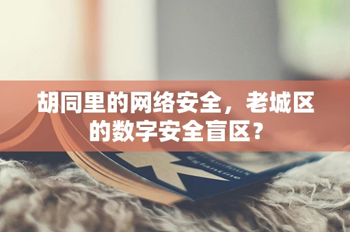 胡同里的网络安全，老城区的数字安全盲区？