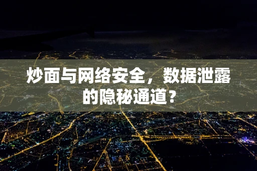 炒面与网络安全，数据泄露的隐秘通道？