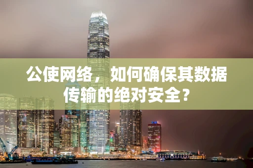 公使网络，如何确保其数据传输的绝对安全？
