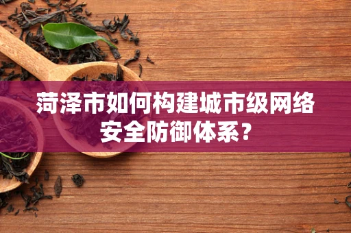 菏泽市如何构建城市级网络安全防御体系？
