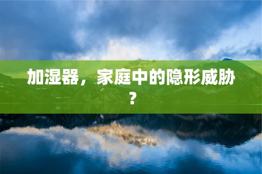 加湿器，家庭中的隐形威胁？
