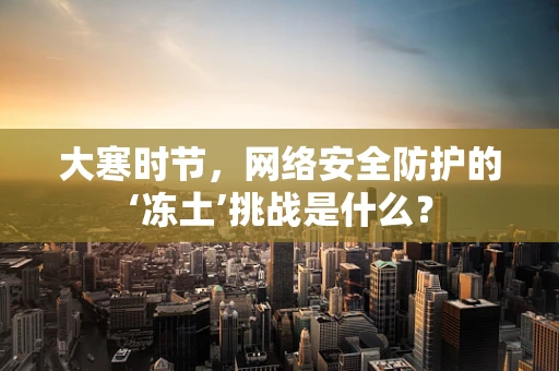 大寒时节，网络安全防护的‘冻土’挑战是什么？