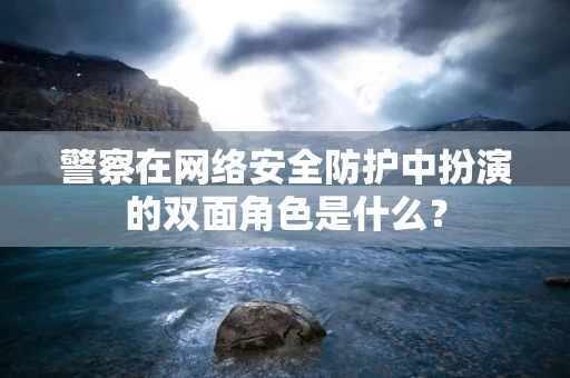 警察在网络安全防护中扮演的双面角色是什么？