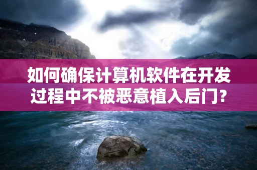 如何确保计算机软件在开发过程中不被恶意植入后门？