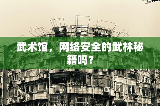 武术馆，网络安全的武林秘籍吗？