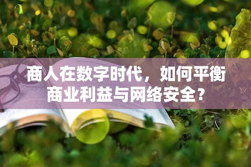 商人在数字时代，如何平衡商业利益与网络安全？