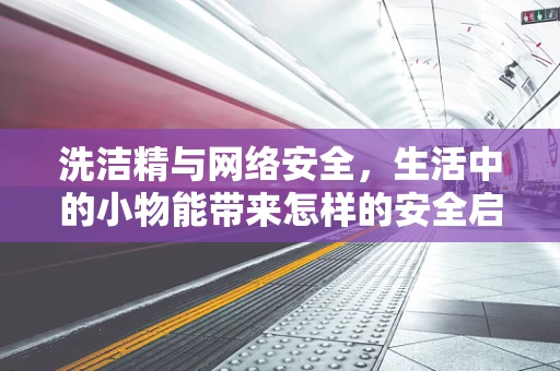 洗洁精与网络安全，生活中的小物能带来怎样的安全启示？