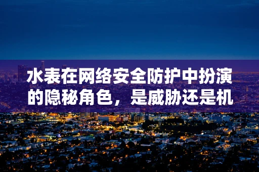 水表在网络安全防护中扮演的隐秘角色，是威胁还是机遇？