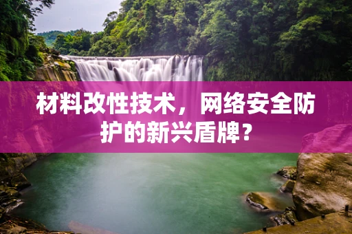 材料改性技术，网络安全防护的新兴盾牌？