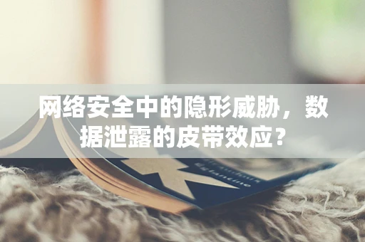 网络安全中的隐形威胁，数据泄露的皮带效应？