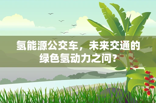 氢能源公交车，未来交通的绿色氢动力之问？