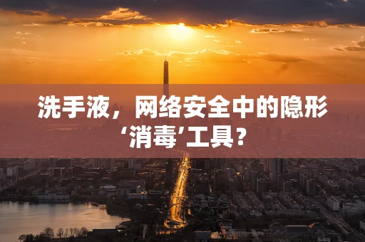 洗手液，网络安全中的隐形‘消毒’工具？