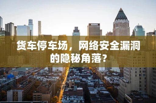 货车停车场，网络安全漏洞的隐秘角落？