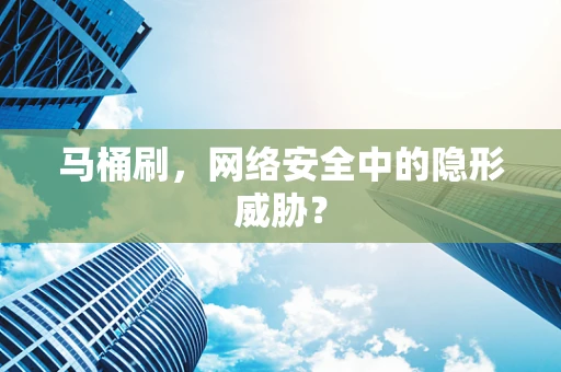 马桶刷，网络安全中的隐形威胁？