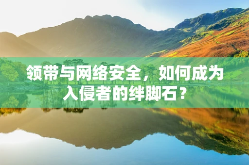 领带与网络安全，如何成为入侵者的绊脚石？