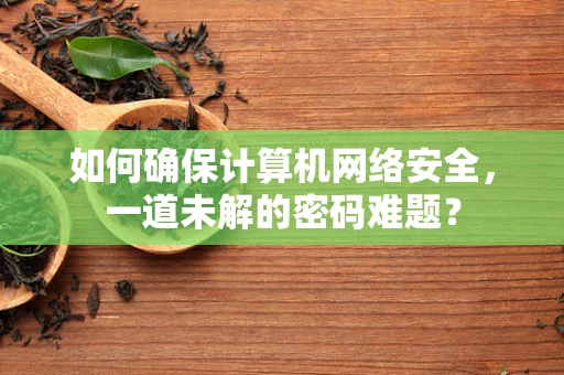 如何确保计算机网络安全，一道未解的密码难题？
