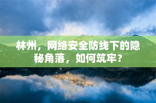 林州，网络安全防线下的隐秘角落，如何筑牢？