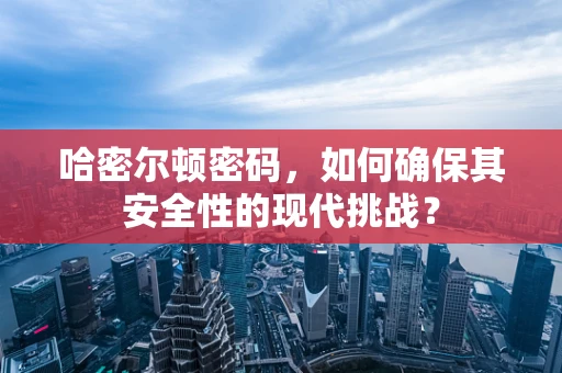 哈密尔顿密码，如何确保其安全性的现代挑战？