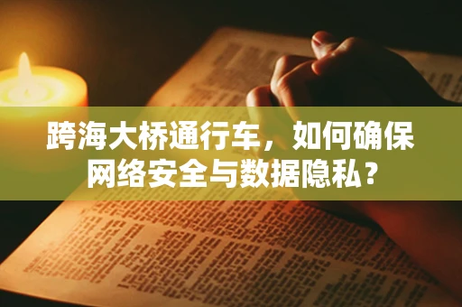 跨海大桥通行车，如何确保网络安全与数据隐私？