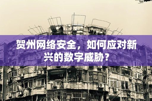 贺州网络安全，如何应对新兴的数字威胁？