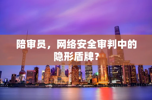 陪审员，网络安全审判中的隐形盾牌？