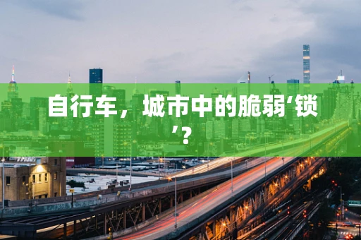 自行车，城市中的脆弱‘锁’？
