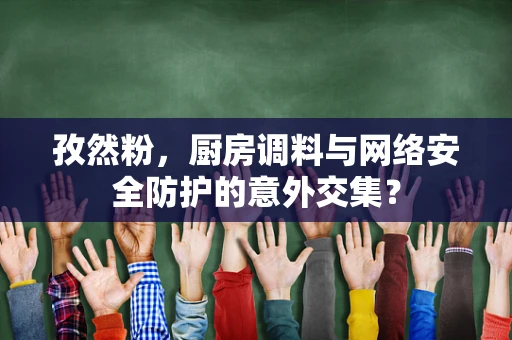 孜然粉，厨房调料与网络安全防护的意外交集？