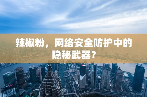 辣椒粉，网络安全防护中的隐秘武器？