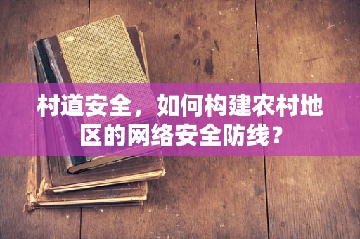 村道安全，如何构建农村地区的网络安全防线？