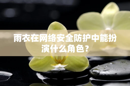 雨衣在网络安全防护中能扮演什么角色？