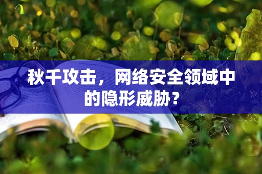 秋千攻击，网络安全领域中的隐形威胁？