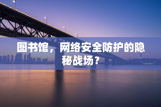 图书馆，网络安全防护的隐秘战场？