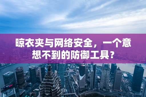 晾衣夹与网络安全，一个意想不到的防御工具？