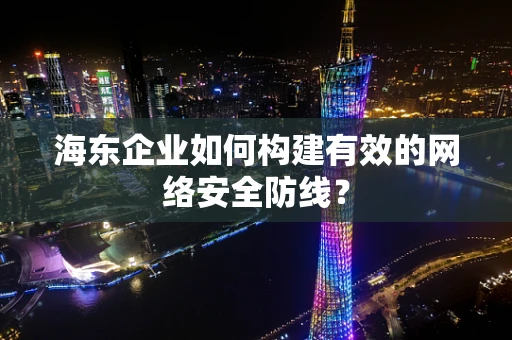 海东企业如何构建有效的网络安全防线？