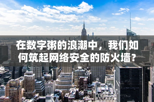 在数字粥的浪潮中，我们如何筑起网络安全的防火墙？
