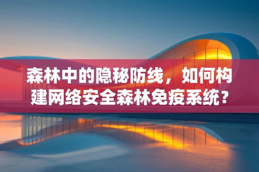 森林中的隐秘防线，如何构建网络安全森林免疫系统？
