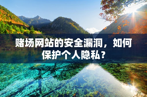 赌场网站的安全漏洞，如何保护个人隐私？