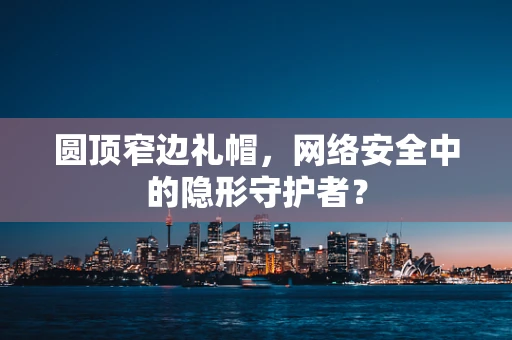 圆顶窄边礼帽，网络安全中的隐形守护者？
