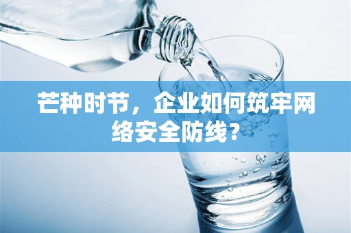芒种时节，企业如何筑牢网络安全防线？